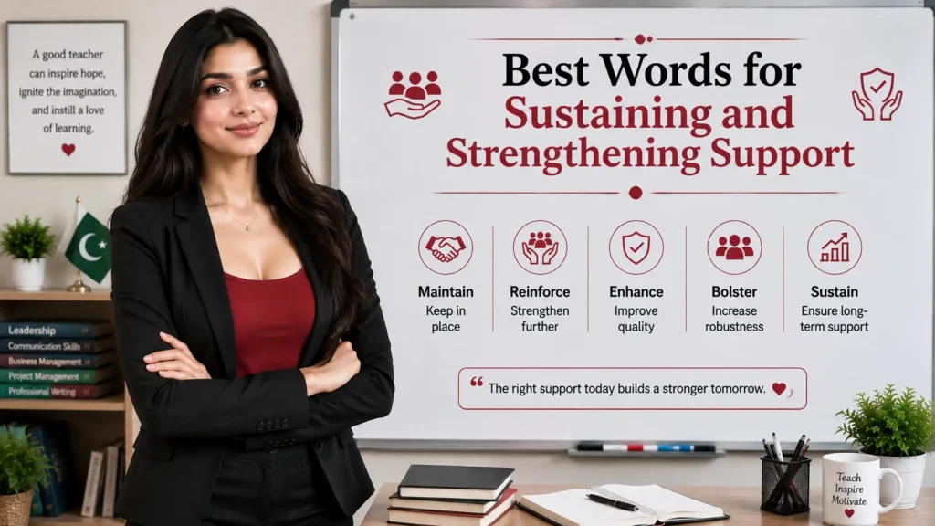 Best Words for Sustaining and Strengthening Support