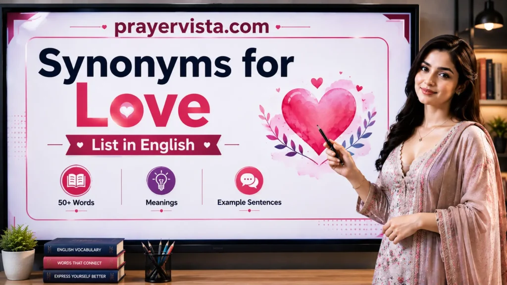 Synonyms for Love List in English