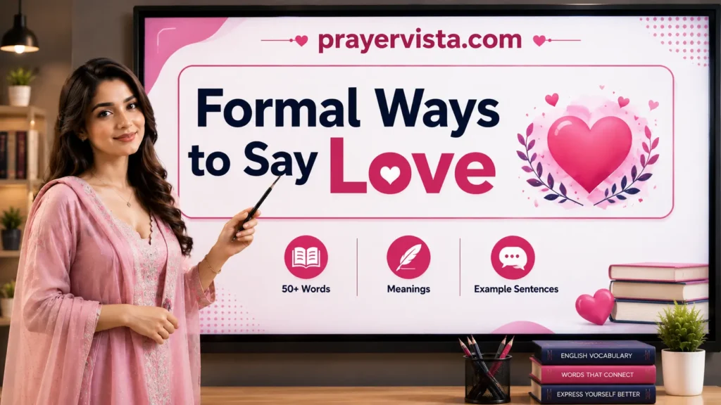 Formal Ways to Say Love