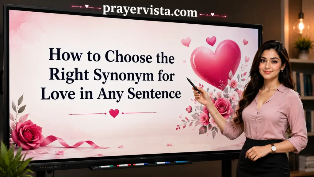 How to Choose the Right Synonym for Love in Any Sentence