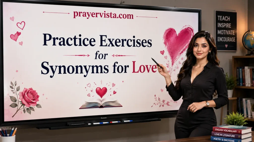 Practice Exercises for Synonyms for Love