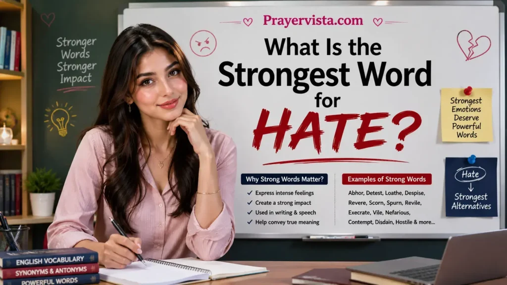 What Is the Strongest Word for Hate?