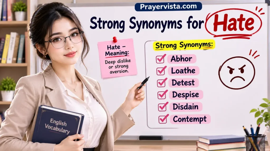 Strong Synonyms for Hate