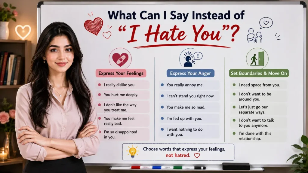 What Can I Say Instead of "I Hate You"?