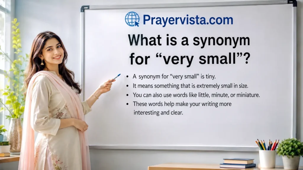 What is a synonym for "very small"?