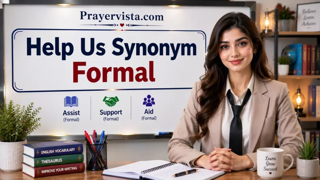 Help Us Synonym Formal