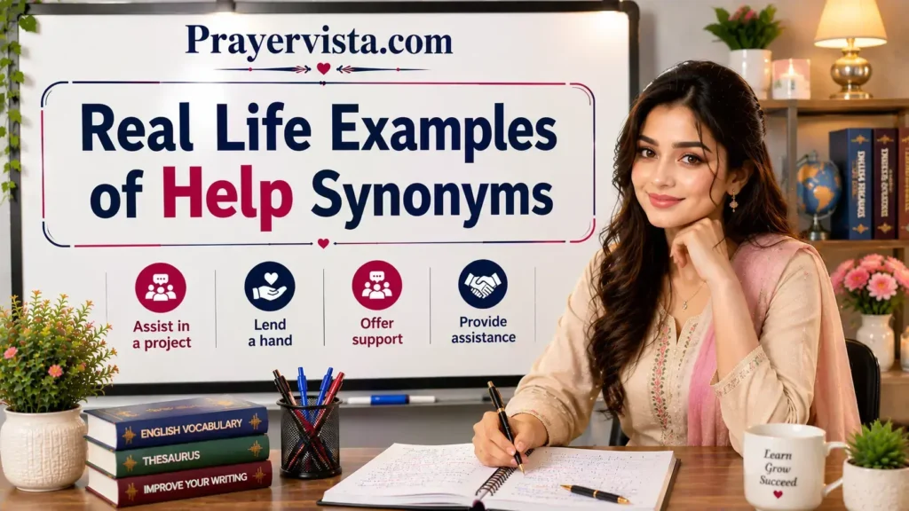 Real Life Examples of Help Synonyms