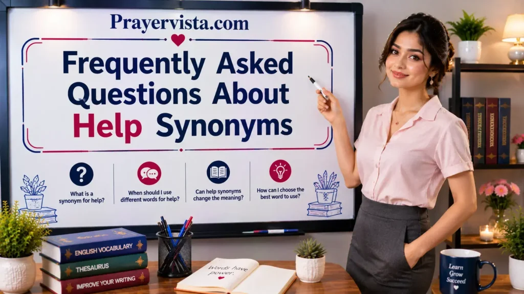 Frequently Asked Questions About Help Synonyms